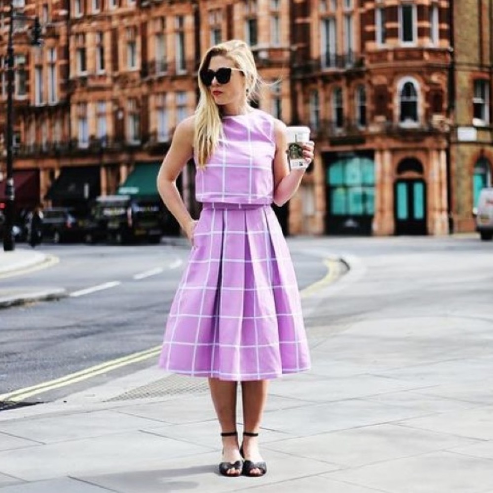 Purple Two Piece Set